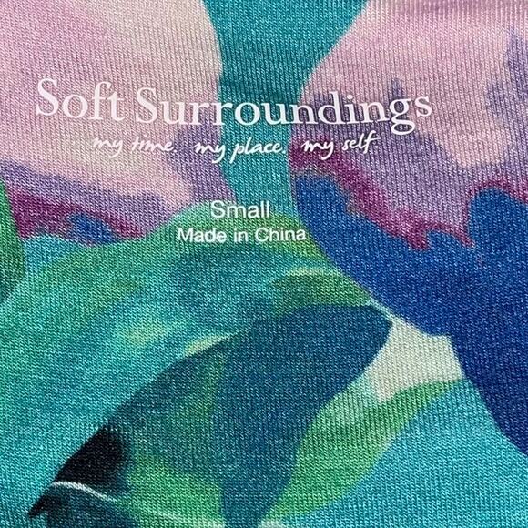 Soft Surroundings Always Lovely Maxi Dress – Blue Petals Floral Print Size Small - Picture 7 of 8